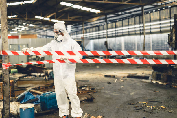 Professional Biohazard technician working in Mount Sinai, NY